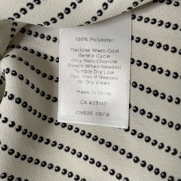 Talbots ruffle front button down blouse - Picture 7 of 7